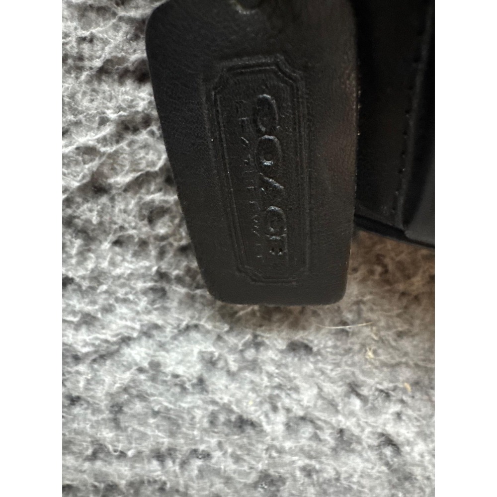 Vintage Coach Canteen Leather Waist Pouch Belt Bag Fanny‎ Pack Black Unisex - Picture 6 of 12